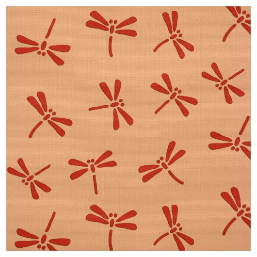 Japanisches Libellen-Muster, Mandarine Stoff (Muster)