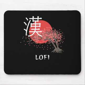 Japanisches Lofi Hip Hop Kanji Cherry Blossom Lofi Mousepad