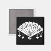 Japanisches Lüfterdesign - Magnet (Vorderseite/Rückseite)