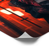 Japanisches Mädchen bezaubernd Poster (Ecke)