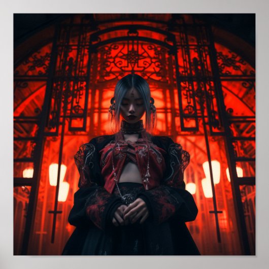 Japanisches Mädchen bezaubernd Poster (Vorne)