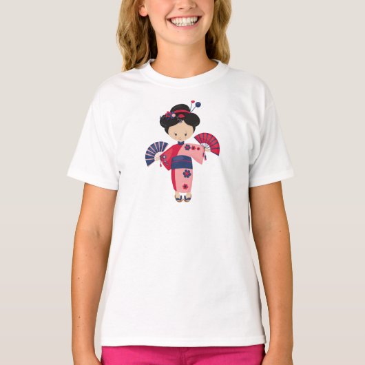 Japanisches Mädchen, Japan, Niedliches Mädchen, Pi T-Shirt (Vorderseite)