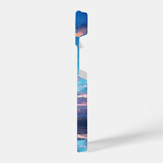 Japanisches Mädchen mitten im Wasser. iPhone Hülle (Linke Seite)