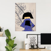 Japanisches Mädchen Poster (Heimbüro)