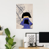 Japanisches Mädchen Poster (Heimbüro)