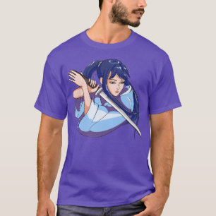 Japanisches Mädchen Samurai Katana Fighter Japan G T-Shirt