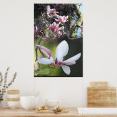 Japanisches Magnolia 2 Poster -40x60 - oder kleine (Küche)