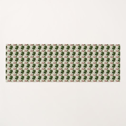 Japanisches Magnolia Blossom Blumenmuster Yogamatte (Vorderseite (Horizontal))