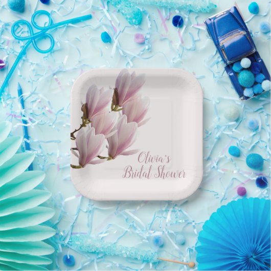 Japanisches Magnolia-Brautparty Pappteller (Party)