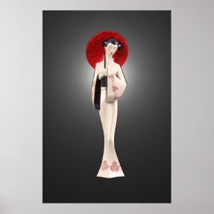 Japanisches Maiden 36 x 24 Poster