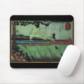 Japanisches malendes C. 1800's Mousepad (Mit Mouse)