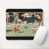 Japanisches malendes C. 1800's Mousepad (Mit Mouse)