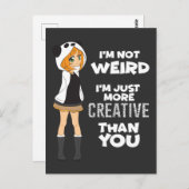 Japanisches manga Geschenk niedlicher Kawaii Postkarte (Vorne/Hinten)