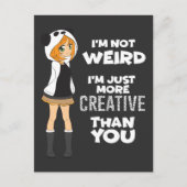 Japanisches manga Geschenk niedlicher Kawaii Postkarte (Vorderseite)