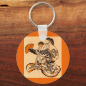 Japanisches Märchen: Der Zungenschnitt Schlüsselanhänger (Vorderseite)