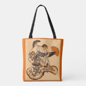 Japanisches Märchen Der Zungenschnitt-Sparrow-Druc Tasche (Rückseite)