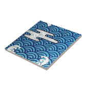 Japanisches Meer und Wolken Fliese (Seite)