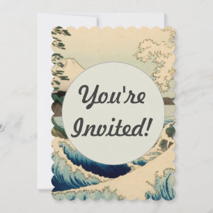 Japanisches Meer von Satta Hiroshige Kunst Einladung