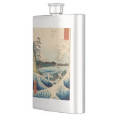 Japanisches Meer von Satta Hiroshige Kunst Flachmann (Links)
