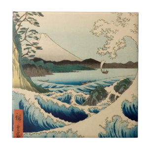 Japanisches Meer von Satta Hiroshige Kunst Fliese
