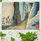 Japanisches Meer von Satta Hiroshige Kunst Geschirrtuch (Gefaltet)