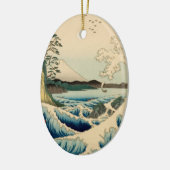 Japanisches Meer von Satta Hiroshige Kunst Keramikornament (Links)