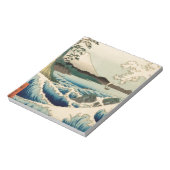 Japanisches Meer von Satta Hiroshige Kunst Notizblock (Rotiert)