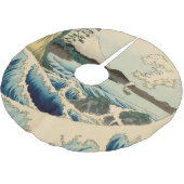 Japanisches Meer von Satta Hiroshige Kunst Polyester Weihnachtsbaumdecke (Schrägansicht)