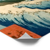 Japanisches Meer von Satta Hiroshige Kunst Poster (Ecke)