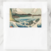 Japanisches Meer von Satta Hiroshige Kunst Rechteckiger Aufkleber (Tasche)