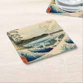 Japanisches Meer von Satta Hiroshige Kunst Rechteckiger Pappuntersetzer (angewinkelt)