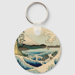 Japanisches Meer von Satta Hiroshige Kunst Schlüsselanhänger