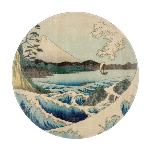 Japanisches Meer von Satta Hiroshige Kunst Schneidebrett (Vorderseite)
