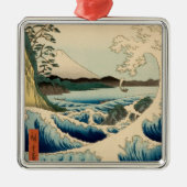 Japanisches Meer von Satta Hiroshige Kunst Silbernes Ornament (Vorne)