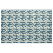 Japanisches mit Blumenmuster des dunklen Türkises Stoff (Fat Quarter (45,7 x 55,9 cm))
