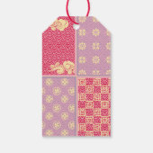 Japanisches Mix-Muster Geschenkanhänger (Rückseite)