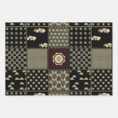 Japanisches Mix-Muster Geschenkpapier Set (Vorderseite 3)