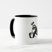 Japanisches Mochi-Stampfen Tasse (Vorderseite Links)