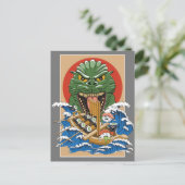 Japanisches Monster Sushi Lover Postkarte (Stehend Vorderseite)