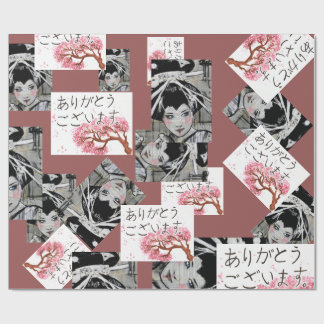 Japanisches Motiv-Packpapier Geschenkpapier