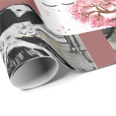 Japanisches Motiv-Packpapier Geschenkpapier (Rolleneckpunkt)