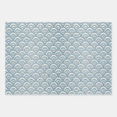 Japanisches Muster 2 Papierblätter Geschenkpapier Set (Vorderseite)