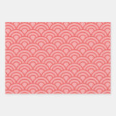 Japanisches Muster 3 Papierblätter Geschenkpapier Set (Vorderseite 2)