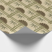 Japanisches Muster Bambus chrysantemum CC0991 Geschenkpapier (Ecke)