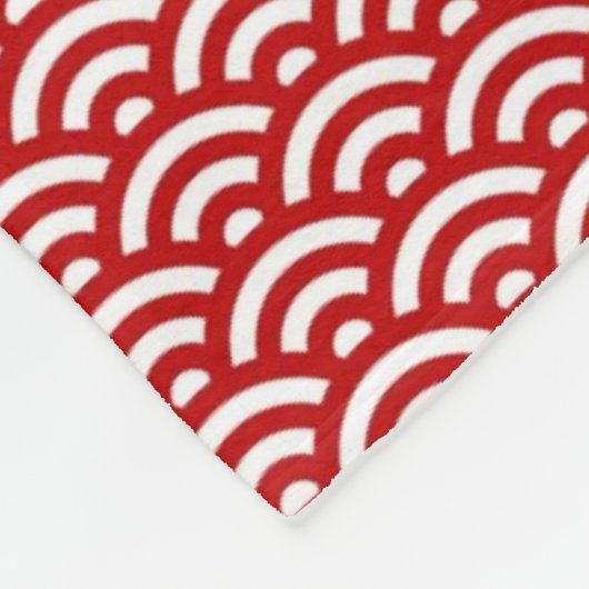 Japanisches Muster Fleecedecke (Ecke)