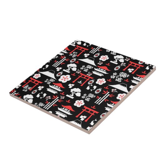 Japanisches Muster Fliese (Seite)