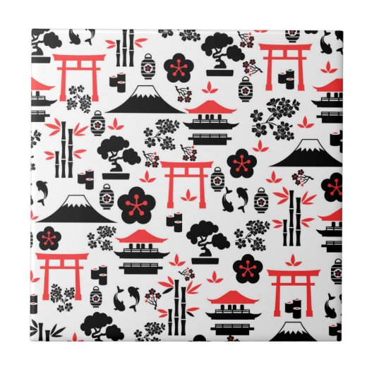 Japanisches Muster Fliese (Vorderseite)