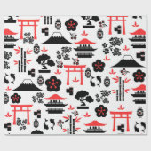 Japanisches Muster Geschenkpapier (Flach)