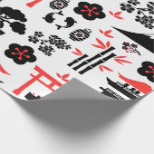 Japanisches Muster Geschenkpapier (Ecke)