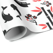 Japanisches Muster Geschenkpapier (Rolleneckpunkt)